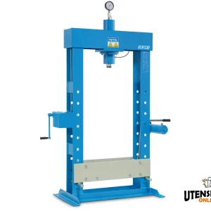 Prasa hydrauliczna Omcn 159 z pompą ręczną dwubiegową 70 ton niebieska