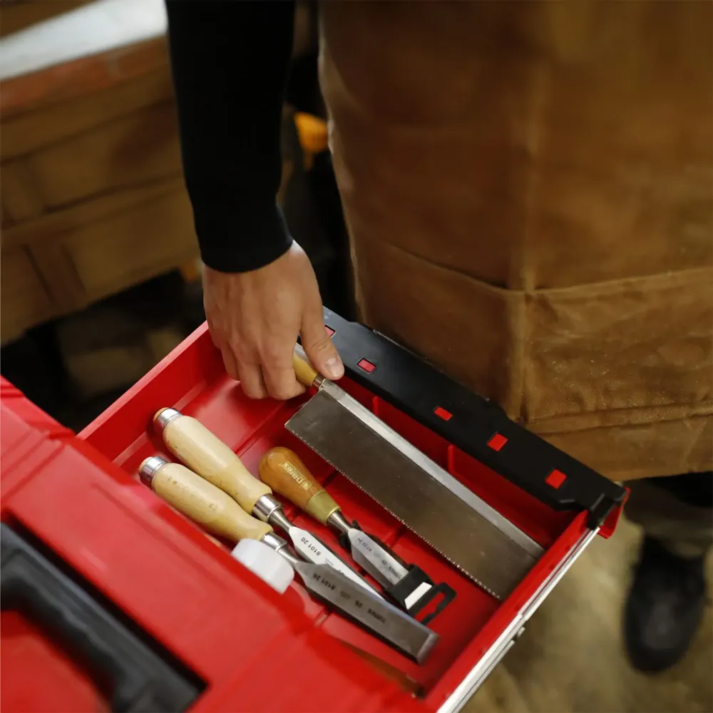 Qbrick System PRO Drawer 2 Toolbox 2.0 Expert RED ULTRA HD Toolbox 450 x 310 x 244 mm 14 l sztaplowany IP54 z 2 szufladami
