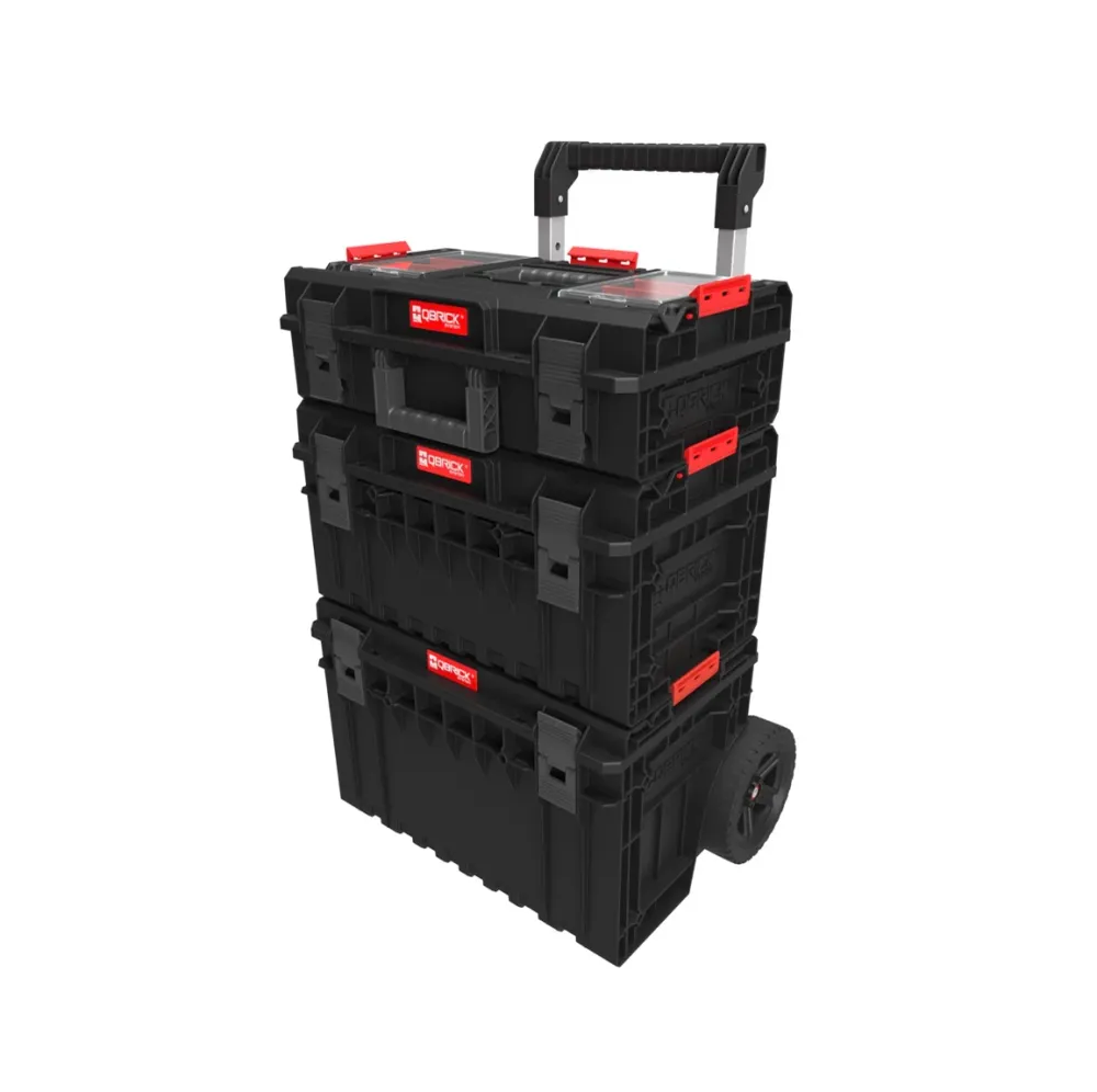 Qbrick System ONE Cart 2.0 + ONE 350 Profi 2.0 + ONE 200 Profi 2.0 z możliwością sztaplowania IP66
