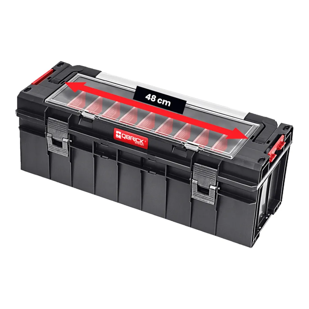 Qbrick System PRO 700 Expert sztaplowalny 650 x 270 x 272 mm 29l IP54 z 11 przegrodami