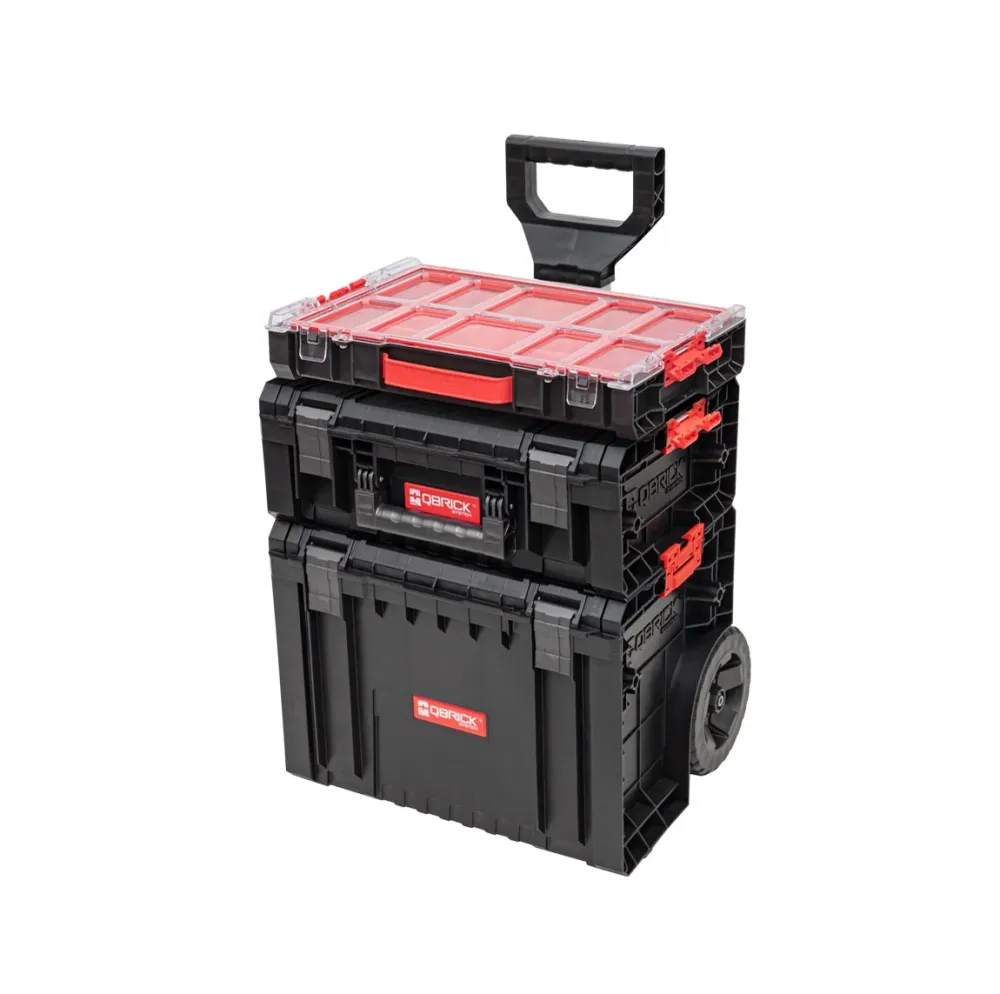 Qbrick System PRO Zestaw 4 wózków narzędziowych + PRO Cart 2.0 + PRO Technician Case 2.0 + PRO Organiser 100 450 x 390 x 6...
