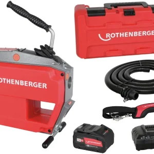 Rothenberger R600 VarioClean Urządzenie do udrażniania rur 18V Ø150mm Czerwone