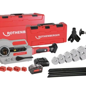 Rothenberger ROBEND 4000 E Giętarka akumulatorowa 12-28mm Kąt 180° Kompletny zestaw