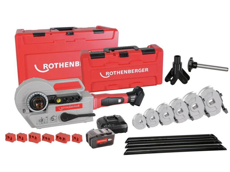 Rothenberger ROBEND 4000 E Giętarka akumulatorowa 12-28mm Kąt 180° Kompletny zestaw