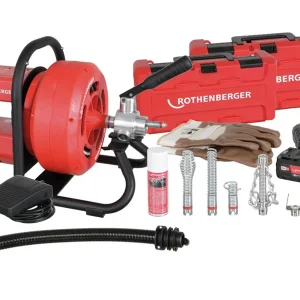 Rothenberger Rodrum VarioClean Maszyna do udrażniania rur akumulatorowa 18V + spirale