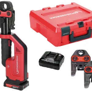 Rothenberger Romax Compact III AMP Zaciskarka elektryczna z 3 szczękami + akumulatory