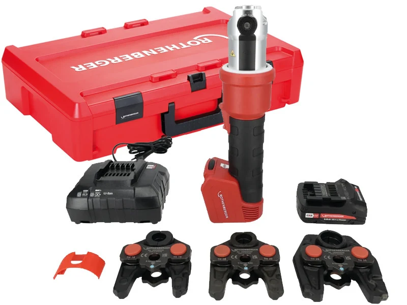 Rothenberger Romax Nano CAS Zaciskarka akumulatorowa 32kN + 3 szczęki iJAWS