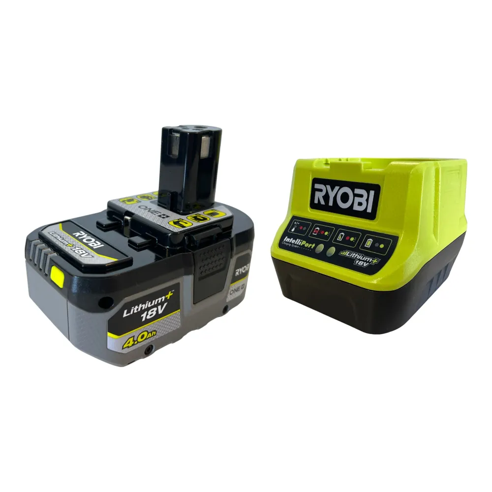 Ryobi R18AG-0 Akumulatorowa szlifierka kątowa 18 V ONE+ 115 mm + 1x akumulator 4,0 Ah + ładowarka