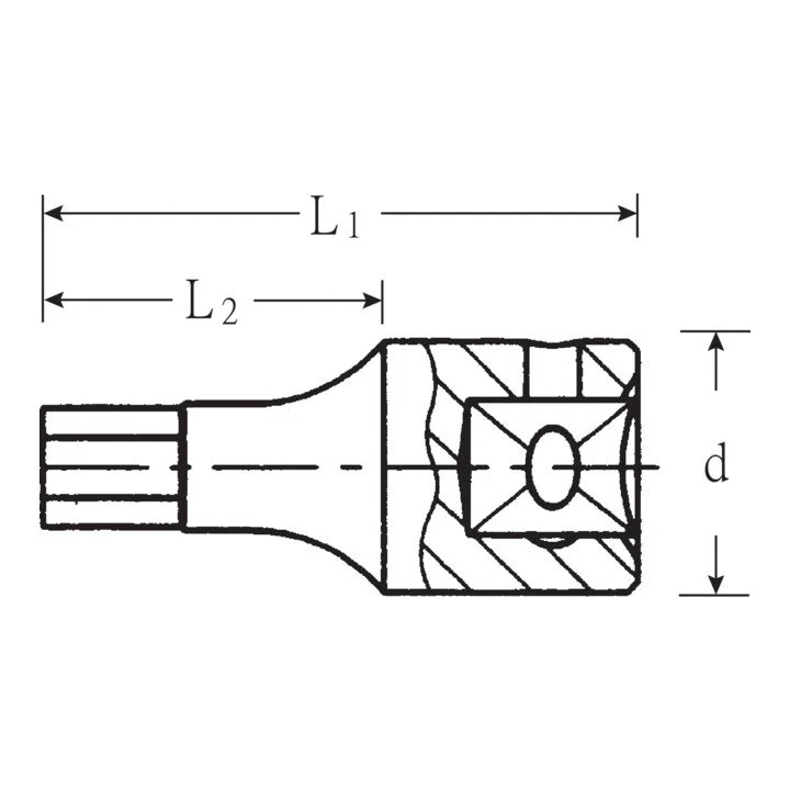 STAHLWILLE Gniazdo 44 K 1/4 ″ sześciokątne ( 4000826257 )
