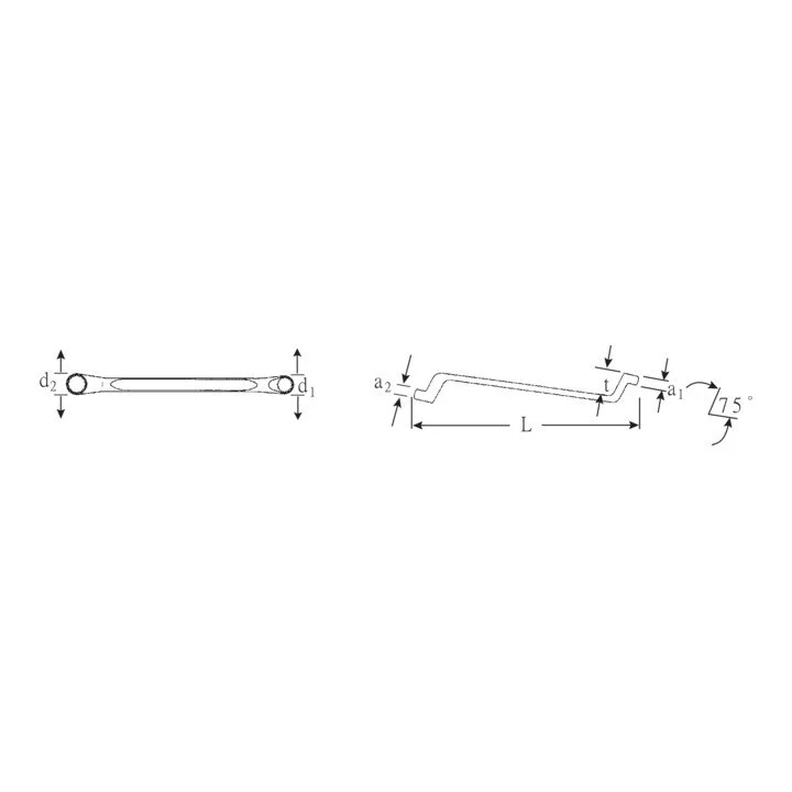 STAHLWILLE Klucz dwupierścieniowy 20 27 x 30 mm 360 mm ( 4000826097 )