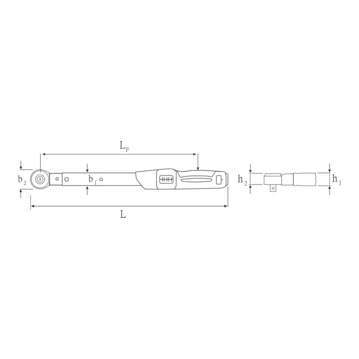 Klucz dynamometryczny STAHLWILLE 730NR/40FK 3/4 ″ 80 - 400 Nm ( 4000826541 )