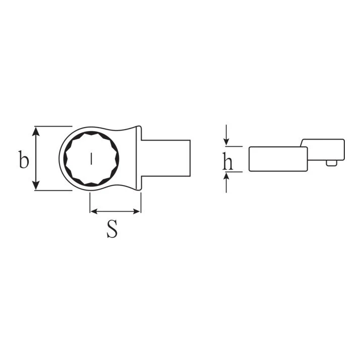 STAHLWILLE narzędzie do zakładania pierścieni 732/40 24 szerokość klucza 24 mm 14 x 18 mm ( 4000826550 )