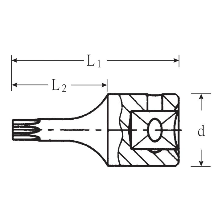 STAHLWILLE Socket 44 KTX 1/4 ″ TX ( 4000826238 )