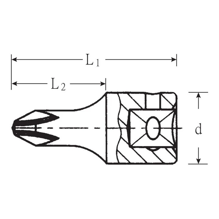 STAHLWILLE Gniazdo 44 P 1/4 ″ PH ( 4000826250 )
