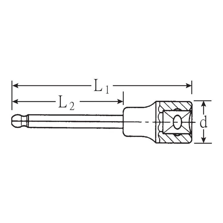STAHLWILLE Gniazdo 54 KK 1/2 ″ gniazdo sześciokątne ( 4000826617 )