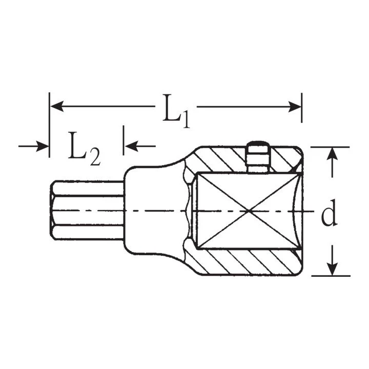 STAHLWILLE Gniazdo sześciokątne 59 3/4 ″ ( 4000826471 )