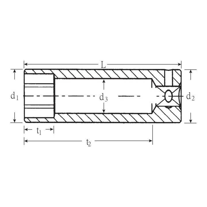STAHLWILLE Gniazdo 40 L 1/4 ″ sześciokątne, długie ( 4000826221 )