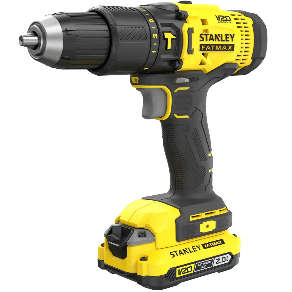 Stanley SFMCK465D2S-QW 18 V 2 Ah akumulatorowa wiertarko-wkrętarka udarowa, akumulatorowa wkrętarka udarowa, 2 akumulatory...