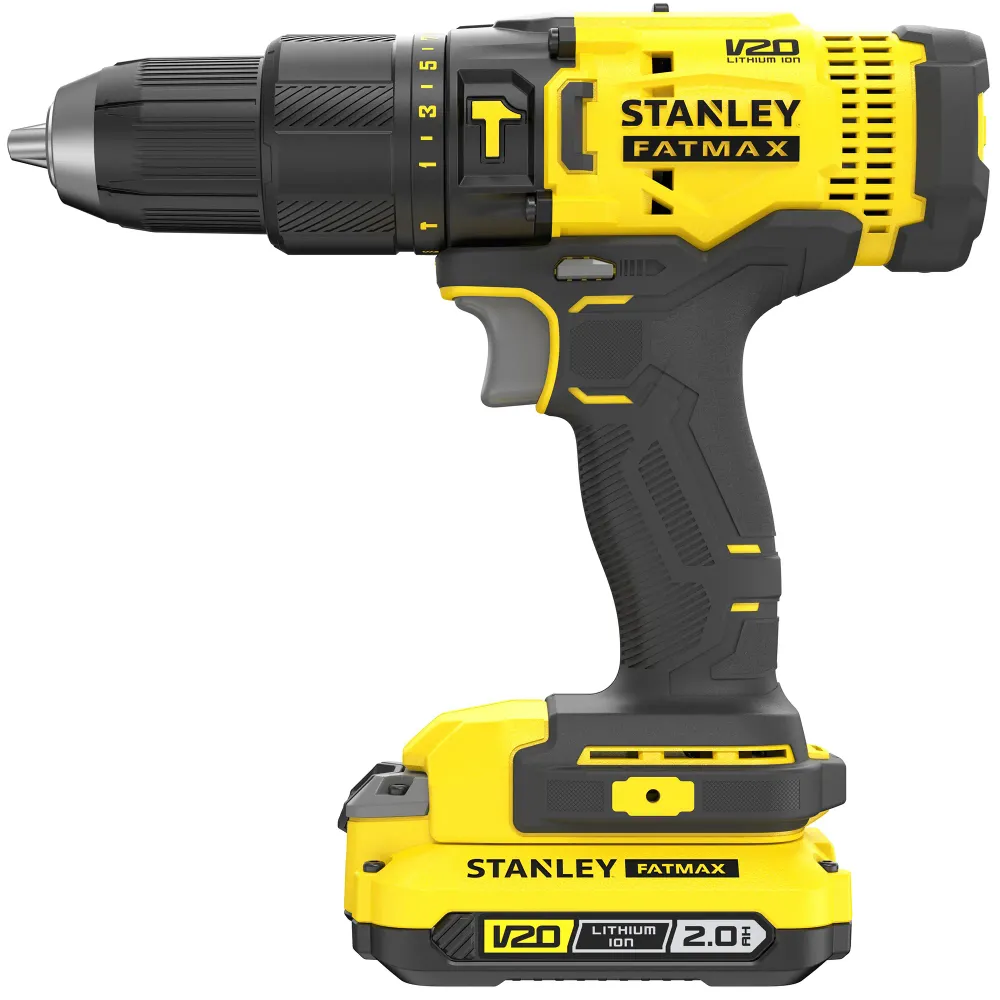 Stanley SFMCK465D2S-QW 18 V 2 Ah akumulatorowa wiertarko-wkrętarka udarowa, akumulatorowa wkrętarka udarowa, 2 akumulatory...