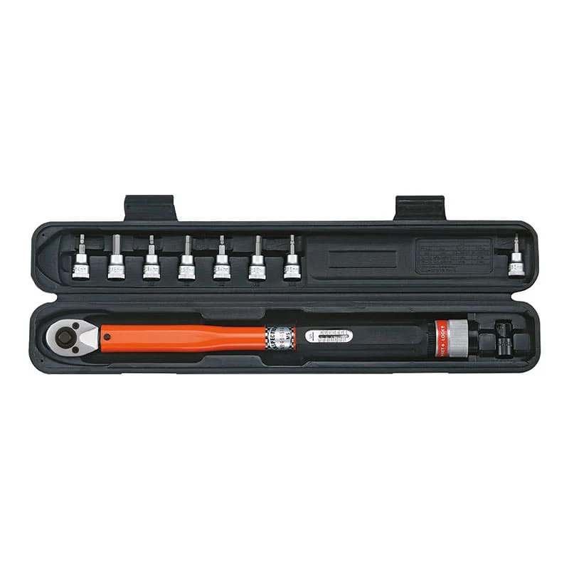 Klucz dynamometryczny 12-60nm 3/8" + nasadki SUPER-B
