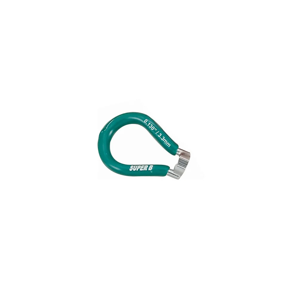 Pojedynczy ściągacz szprych 3,3mm x 0,130" Zielony SUPER-B