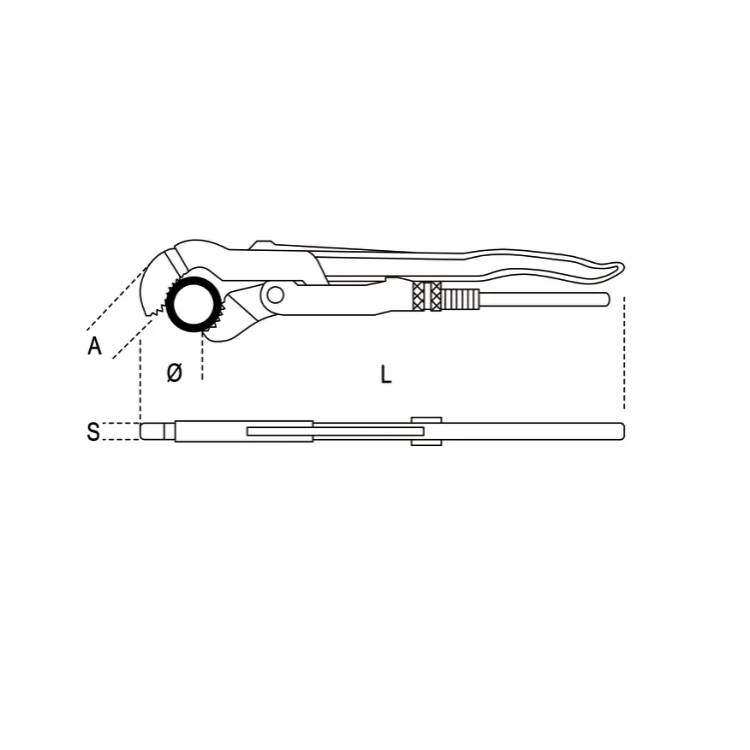 Szczypce nastawne do rur klucz 3" 650mm | 378/650