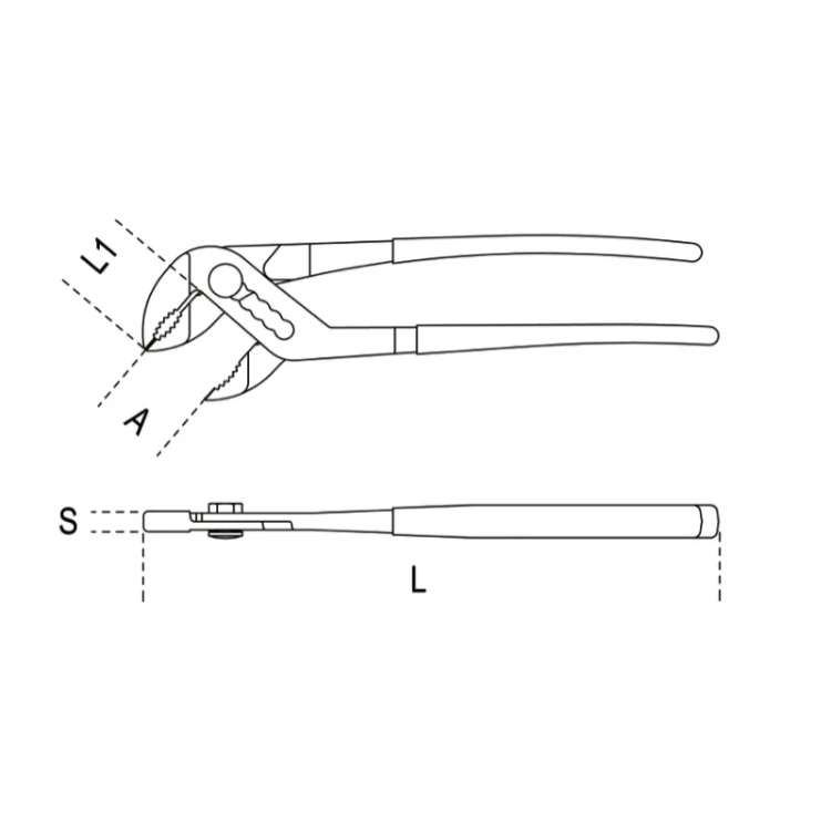 Szczypce nastawne do rur klucz Poligrip 300mm | 1048VN/300