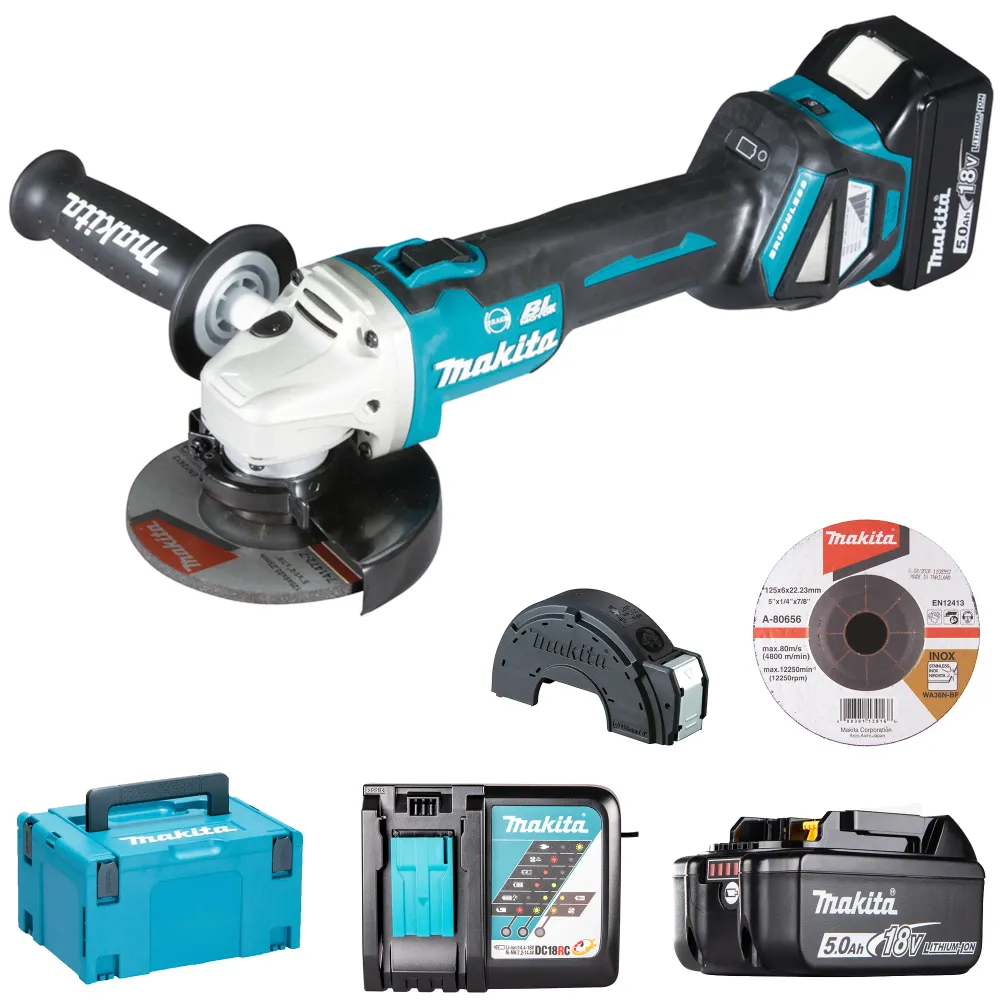Szlifierka kątowa Makita DGA513RTJ 18V 5Ah