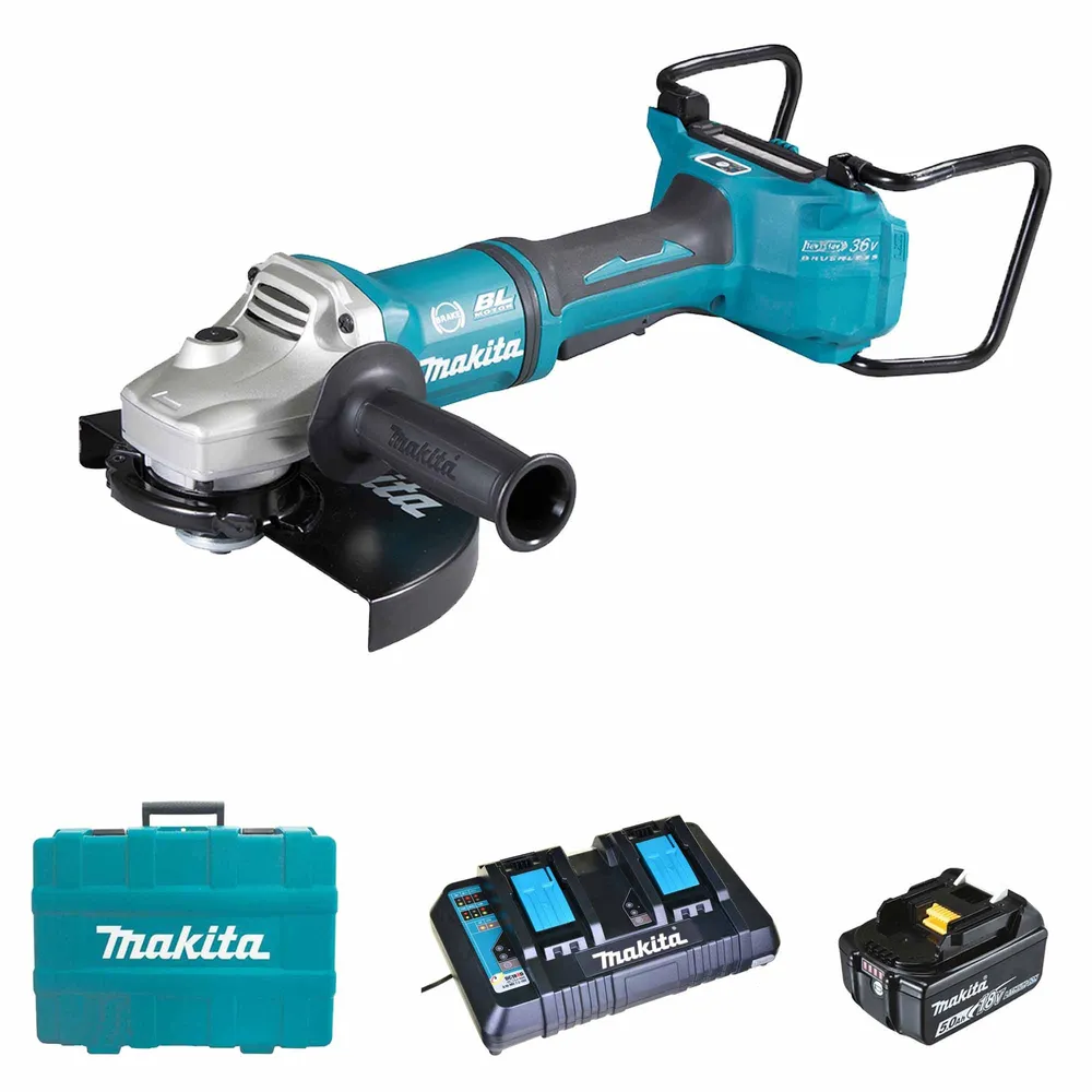Szlifierka kątowa Makita DGA901T2U2 18Vx2 5Ah