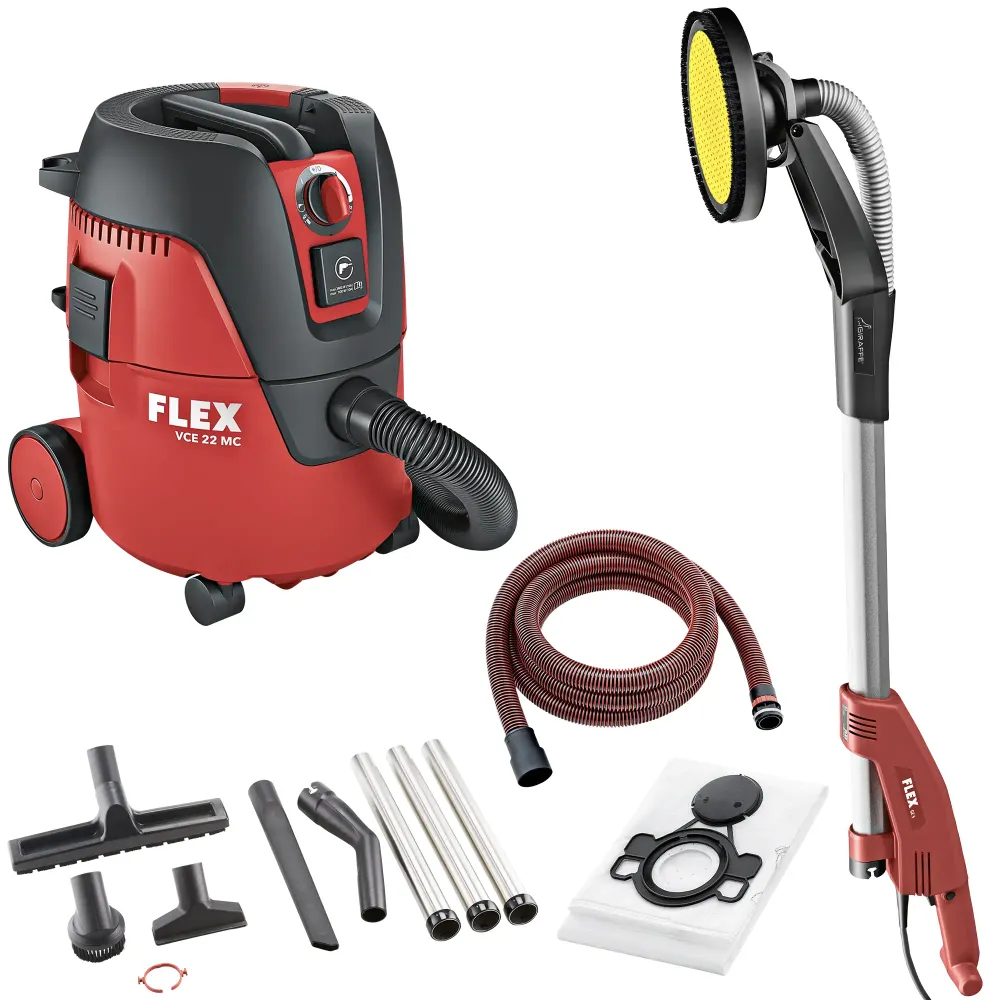 Szlifierka i odkurzacz Flex GE 5 + VCE 22 M MC