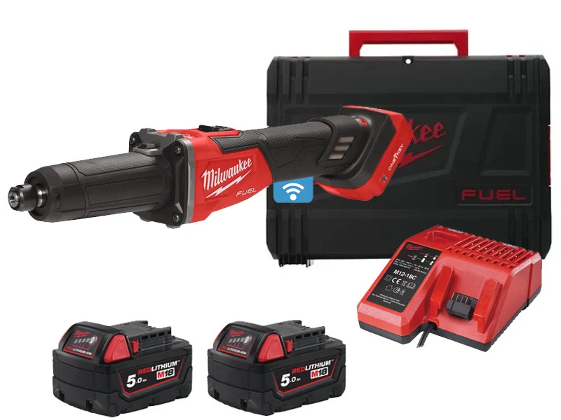 Szlifierka prosta Milwaukee M18 Fuel FDGROVB One Key z regulacją prędkości – zestaw