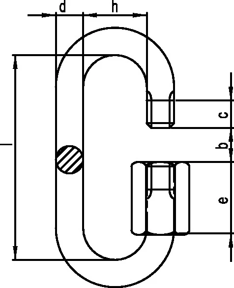Szybkozłączka łńcuchowa ( 1000120510 ) rozmiar 10 ocynkowana