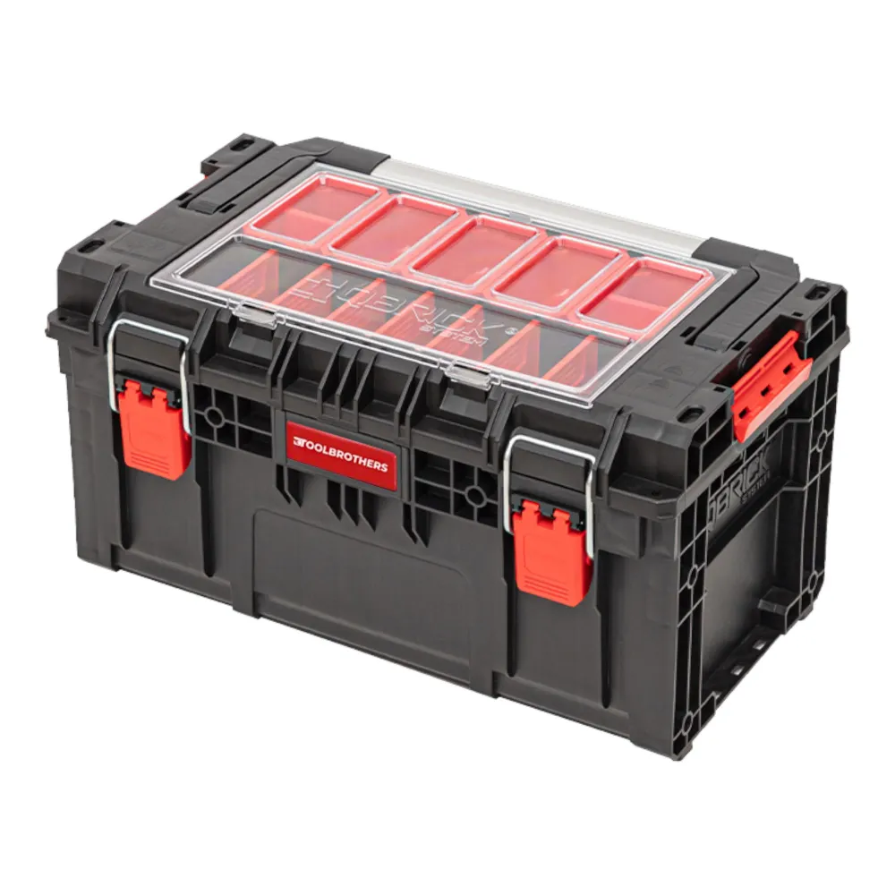 Toolbrothers RHINO XL walizka narzędziowa ECO Handling+ wysokość L 26 l IP66 z wyjmowanymi przegrodami + pudełka