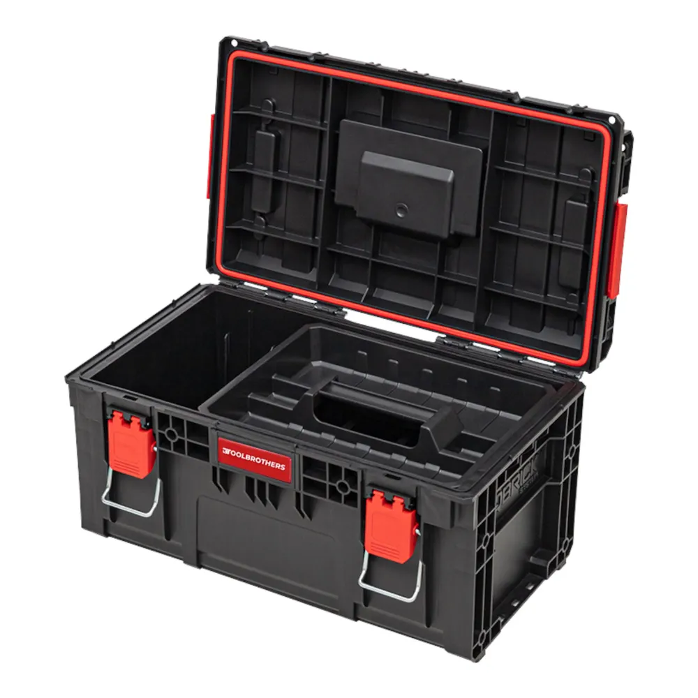 Toolbrothers RHINO XL walizka narzędziowa ECO Vario+ wysokość L 28 l IP66 z wyjmowanymi przegrodami
