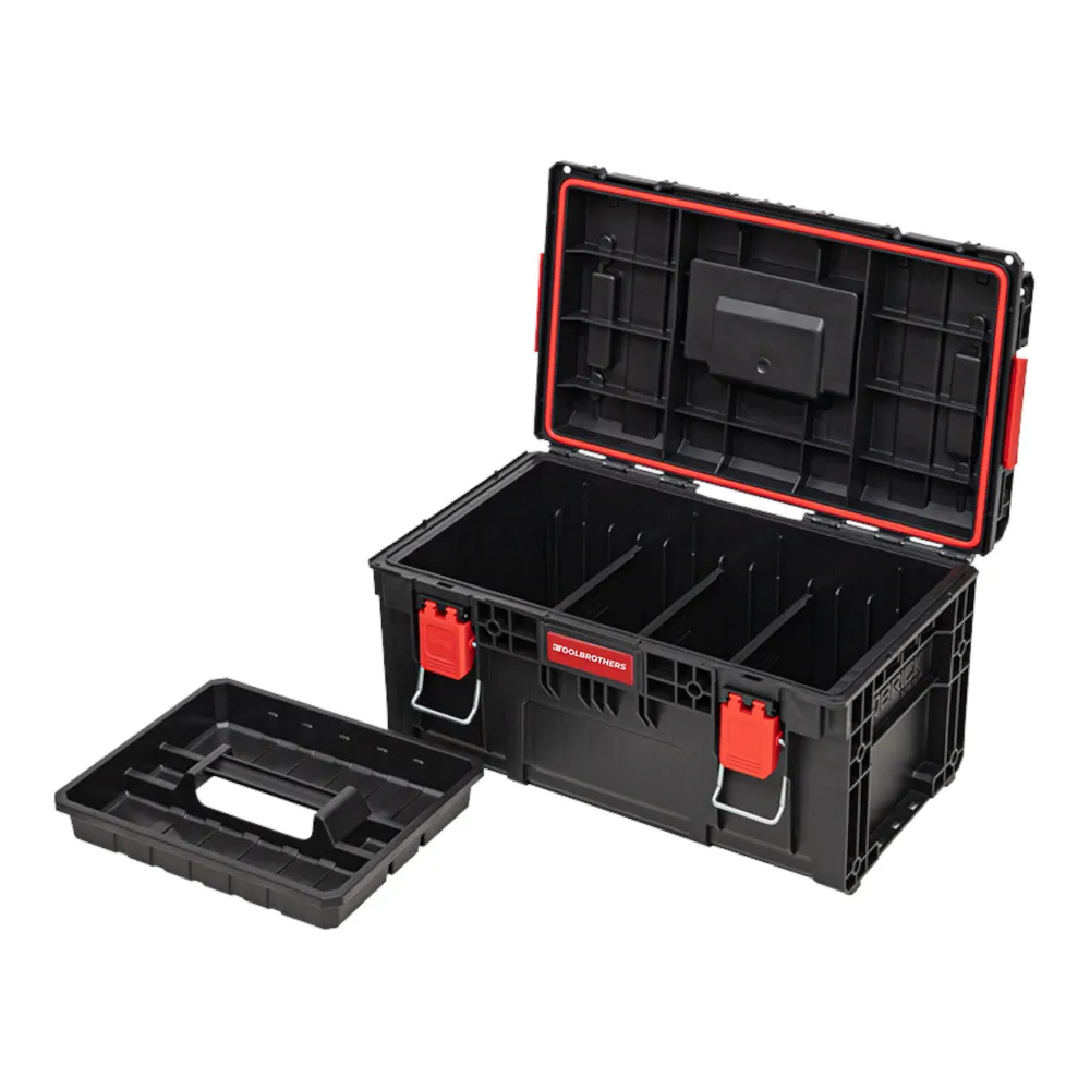 Toolbrothers RHINO XL walizka narzędziowa ECO Vario+ wysokość L 28 l IP66 z wyjmowanymi przegrodami