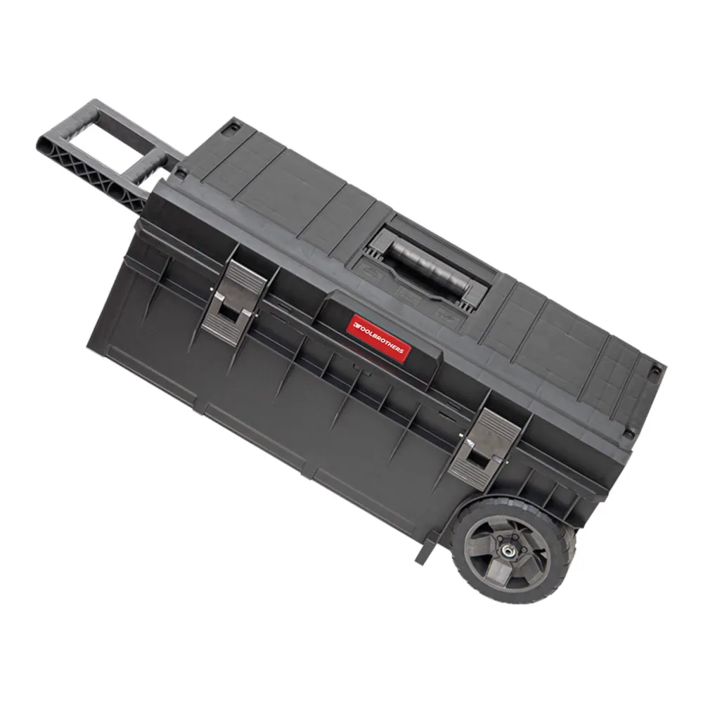 Toolbrothers RHINO XXL Trolley ECO Longer skrzynka narzędziowa Basic 50 l IP66 z kołami na metalowej osi i podwójnym uchwy...
