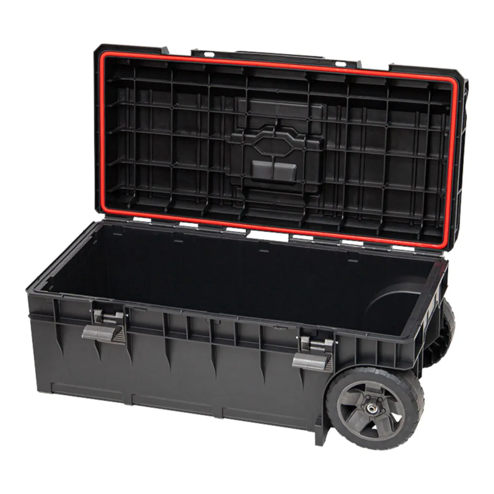Toolbrothers RHINO XXL Trolley ECO Longer skrzynka narzędziowa Basic 50 l IP66 z kołami na metalowej osi i podwójnym uchwy...