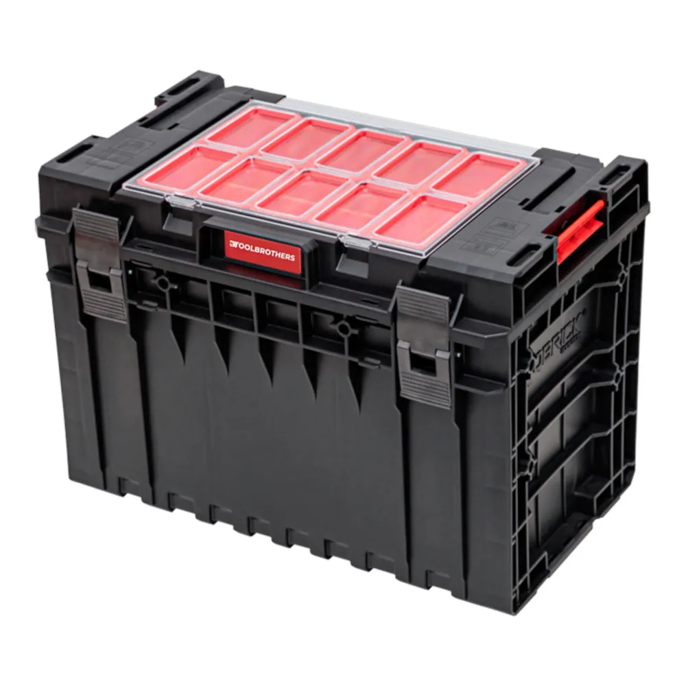 Toolbrothers RHINO XXL walizka narzędziowa ECO Handling+ wysokość XL 52 l IP66 z wyjmowanymi przegrodami + pudełka