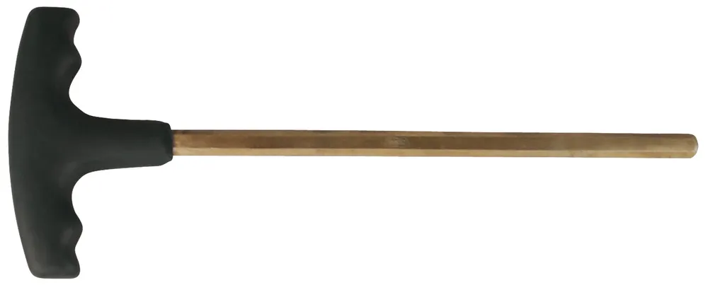 KS TOOLS BRONZEplus Innensechskant-Winkelstiftschlüssel mit T-Griff 6 mm lang ( 963.1583 )