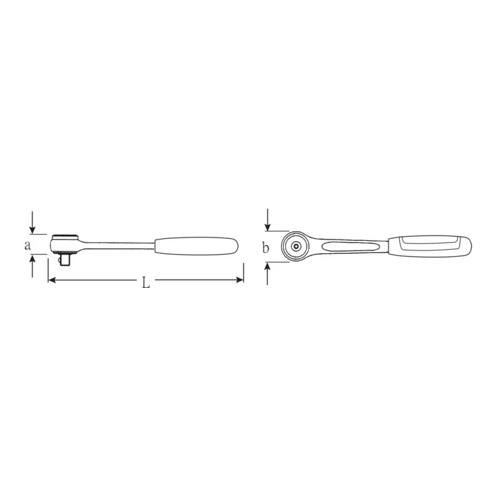 Grzechotka dwustronna STAHLWILLE 411 1/4 ″ 60 zębów ( 4000826273 ) TRANSPAK