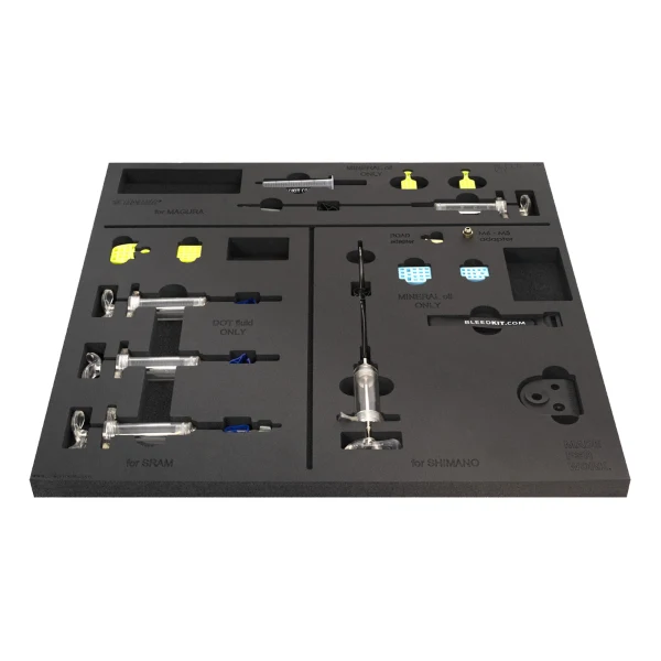 Unior - Kompletny zestaw odpowietrzający BLEEDKIT w tacy SET1-2600BK (do Shimano, Sram, Magura)