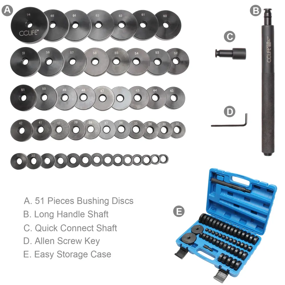 Uniwersalna tuleja łożyskowa Zestaw montażowy uszczelki olejowej Driver Insert Tool kit 18-74mm