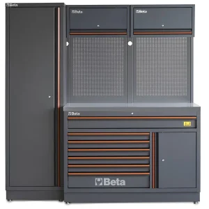 Stół warsztatowy Beta C45PRO 2.0 EX 1960x645x2000mm stal nierdzewna ciemnoszary