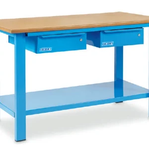 Stół warsztatowy Omcn 1002/PL 1500x700x880mm drewno lite 2 szuflady 600kg