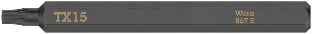 WERA Bit 867 S TORX 15 x 70 mm 1/4 ″ TORX 15 Długość 70 mm ( 4000827263 )
