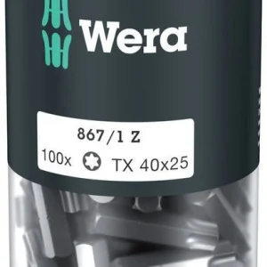 WERA duże opakowanie bitów 867/1 Z 1/4 ″ T 40 Długość 25 mm ( 4000822274 )