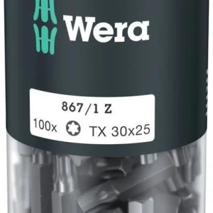 WERA duże opakowanie bitów 867/1 Z 1/4 ″ T 30 Długość 25 mm ( 4000822275 )
