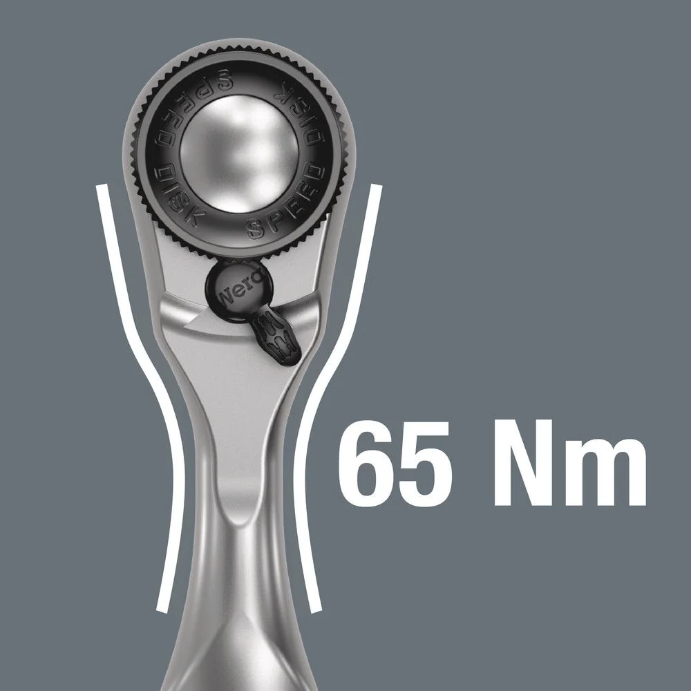 WERA Grzechotka dźwigniowa dwustronna 8008 Zyklop Mini 3 1/4 ″ 60 zębów ( 4000822313 )
