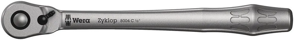 WERA grzechotka dźwigniowa Zyklop Przełącznik metalowy 1/2 ″ 72 zę ( 4000821754 )