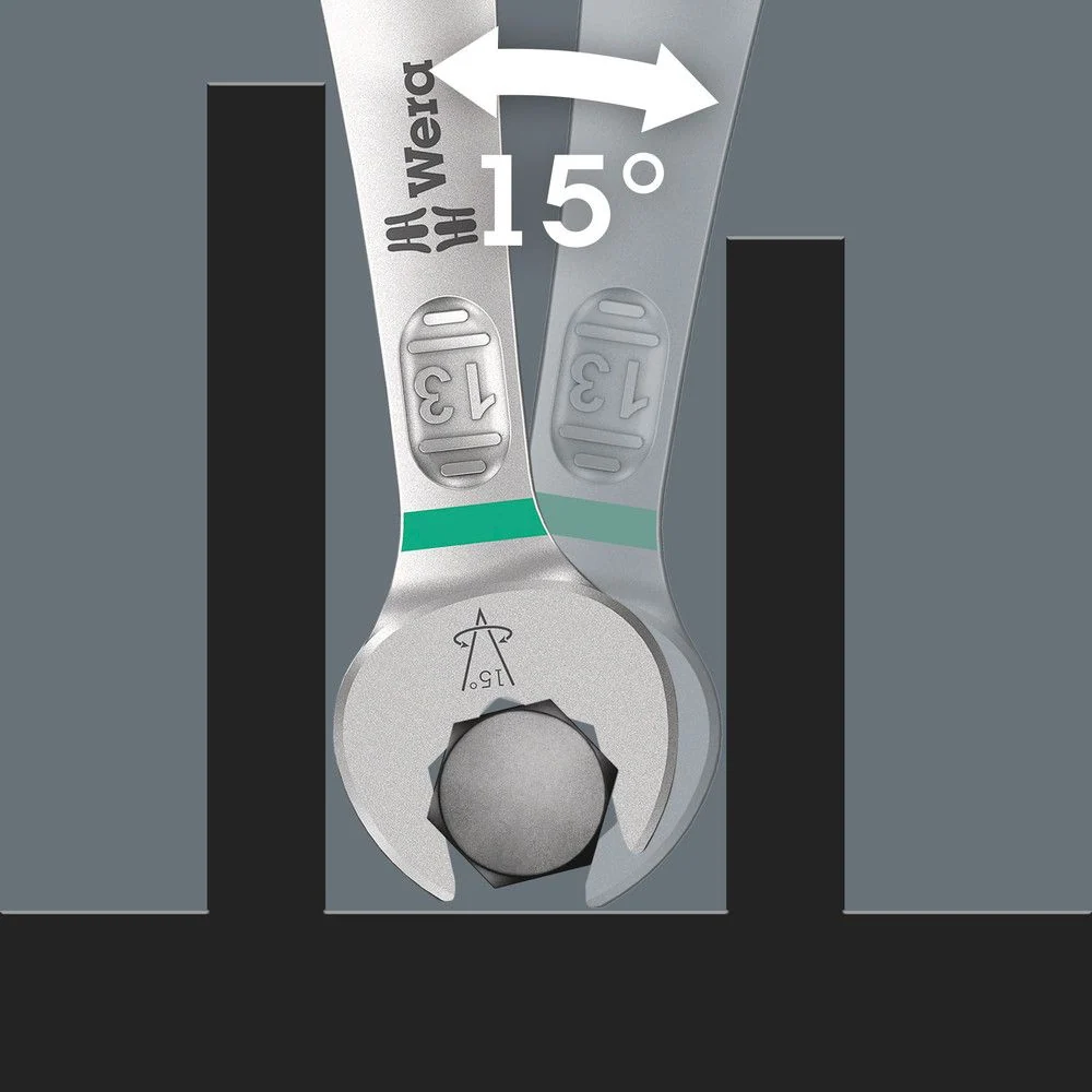 WERA Klucz płasko-oczkowy 6003 Joker SW 18 mm Długość 210 mm ( 4000822309 )